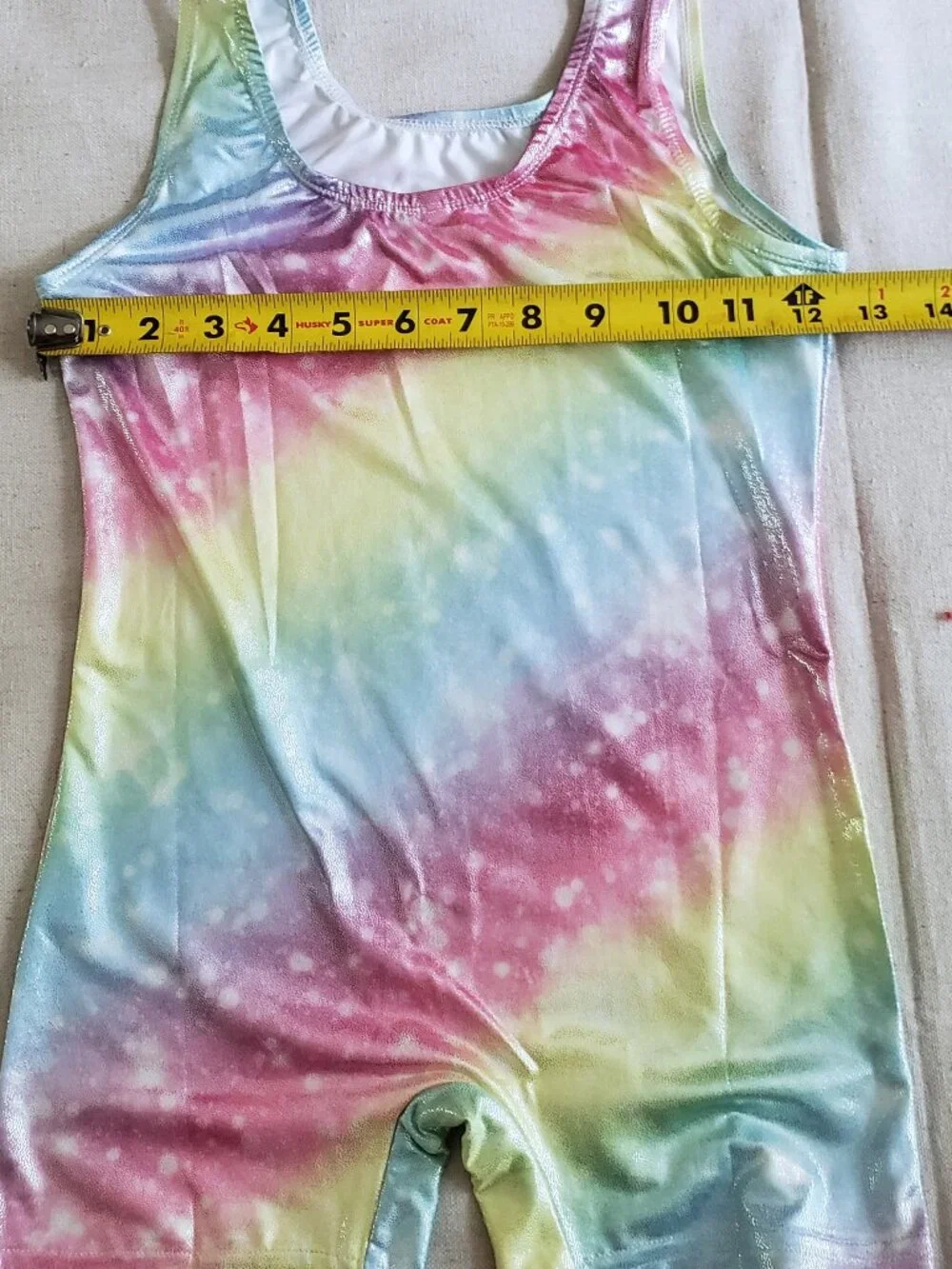 Leotards for Girls Gymnastics Size 6-7 Years Rainbow Pink Purple Gym Dancewear